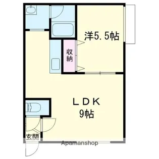 ハイツK&U【1階】の間取り