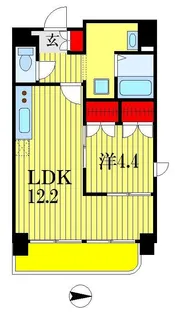 セザン新町【2階】の間取り