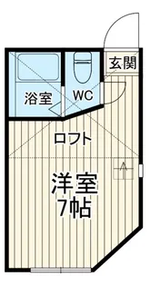 ユナイト星川パリセヴェイユ【2階】の間取り