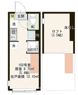 FIKA東武練馬【2階】の間取り