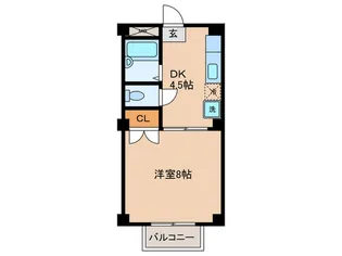 ボヌ-ル元住吉A棟【3階】の間取り