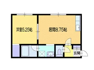 サンリバーII【1階】の間取り