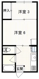 コーポARIMA【1階】の間取り