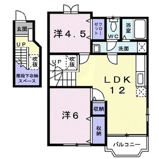 サンペスカI【2階】の間取り