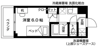 ロータス西千葉【1階】の間取り
