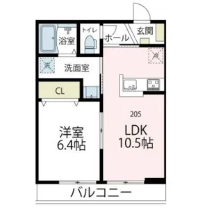 ブルーム武蔵中原【1階】の間取り