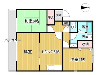 シャルマン【2階】の間取り