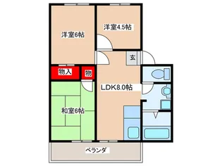 青葉丘ハイツ【1階】の間取り