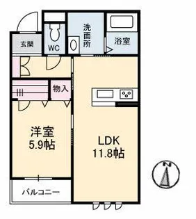 ヴィラガーデン【3階】の間取り
