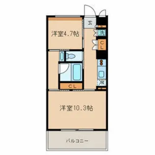 Kエリタージュ【3階】の間取り