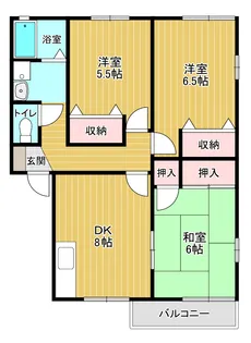ピースフル秋川【2階】の間取り