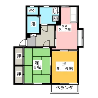 ディアスいすよ B棟【1階】の間取り
