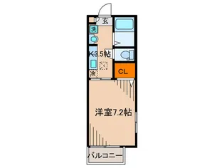 メゾンボヌールB【2階】の間取り
