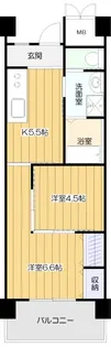 高優賃アメニティコート武庫之荘【2階】の間取り