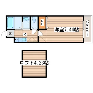 カオール柏木【2階】の間取り