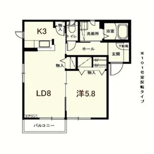 クレスト清水【1階】の間取り
