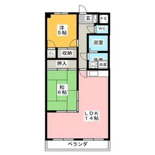 グロースハイム【3階】の間取り