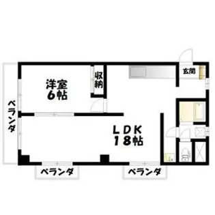 新泉ビル【6階】の間取り