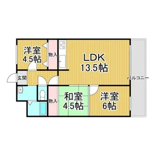 シャトーサンライズ【2階】の間取り