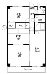 ジェネシス【1階】の間取り