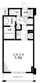 レジディア九段下【8階】の間取り