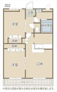 ラフィール【2階】の間取り