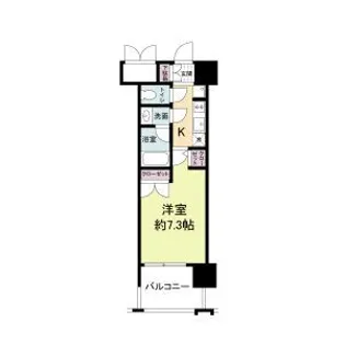 パークフラッツ江坂【9階】の間取り