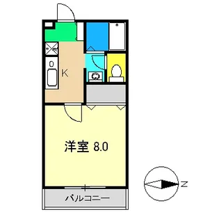 アメーヌセゾン【1階】の間取り