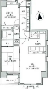 ガーデンプラム【5階】の間取り