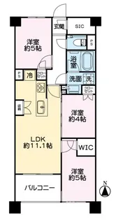 プレシス新百合ヶ丘【5階】の間取り