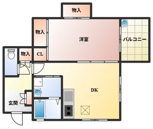キャロル豊中千里園【1階】の間取り