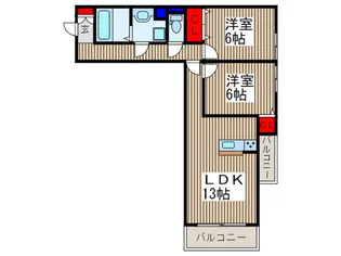グレースK【3階】の間取り