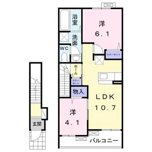 グレーシア A【2階】の間取り