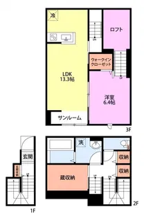 ベルリード緑町【1階】の間取り