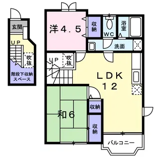 ハイツcandle C【2階】の間取り