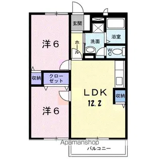 ファミールメゾン吉村 B【2階】の間取り