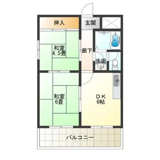 北畠西清川ビル【7階】の間取り