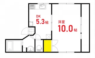 フローラ皆実【2階】の間取り