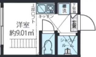 QUQURI IKEBUKUROの間取り