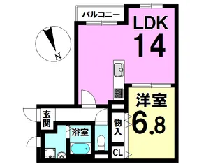 光ヶ丘【3階】の間取り