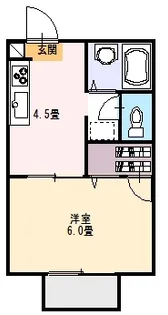 ラピート今泉B【1階】の間取り