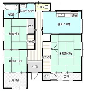 フォレスト前九年【1階】の間取り