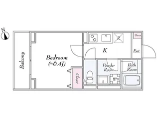 サンクレメンテ駒場東大前【1階】の間取り