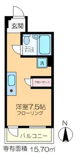 西村アパートメント【2階】の間取り