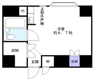中銀第2東上野マンシオン【2階】の間取り