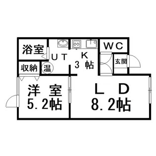 メゾンMORE【2階】の間取り