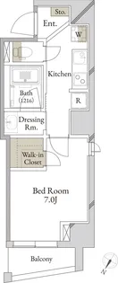 メリットコート【5階】の間取り