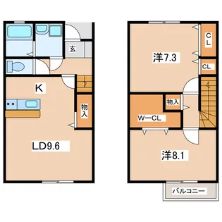 岩手県盛岡市紅葉が丘【一戸建】の間取り