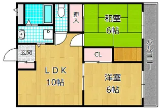 ハーモニーライフ春日【4階】の間取り