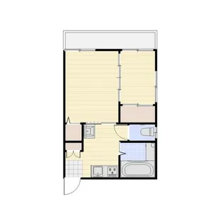 フジアパート【2階】の間取り